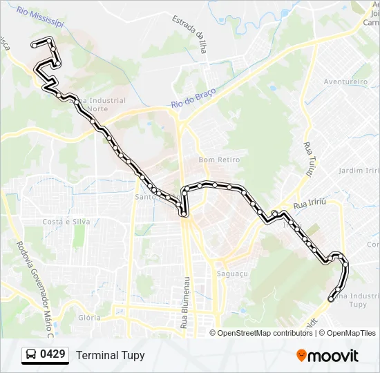 0429 Bus Line Map