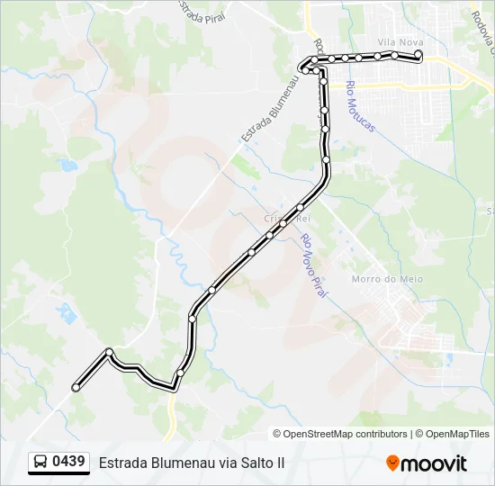 0439 Bus Line Map