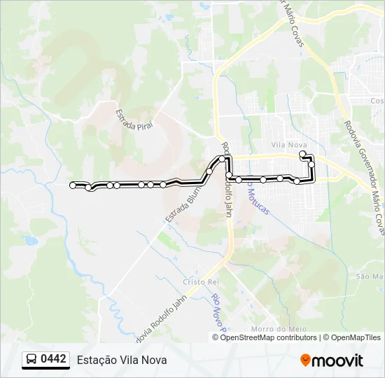 0442 Bus Line Map