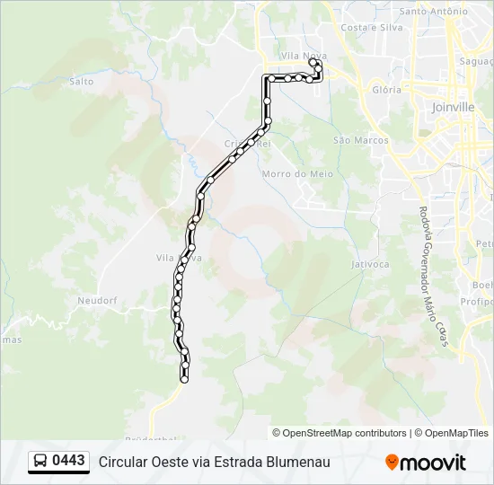 0443 Bus Line Map