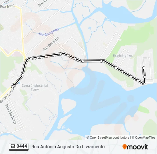 0444 Bus Line Map