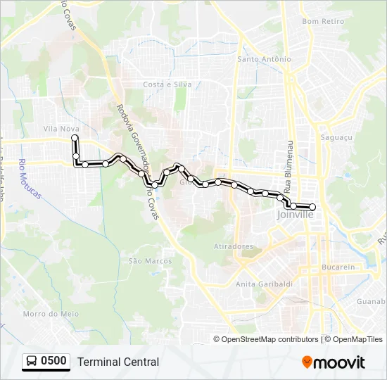 0500 Bus Line Map