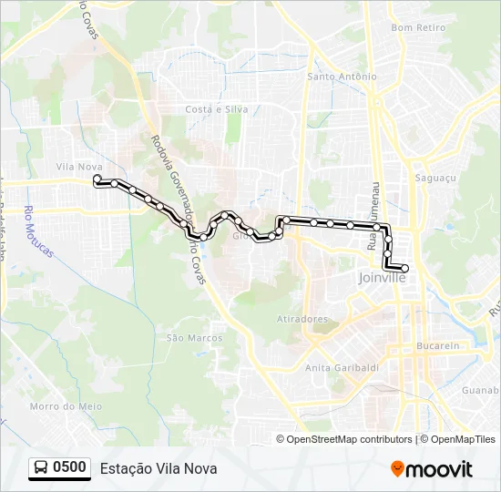 0500 Bus Line Map
