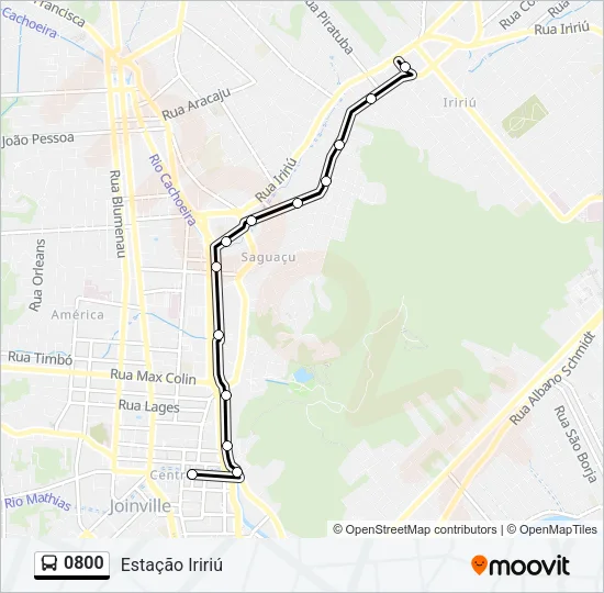 0800 Bus Line Map
