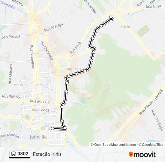 0802 Bus Line Map