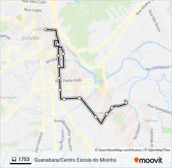 1753 Bus Line Map