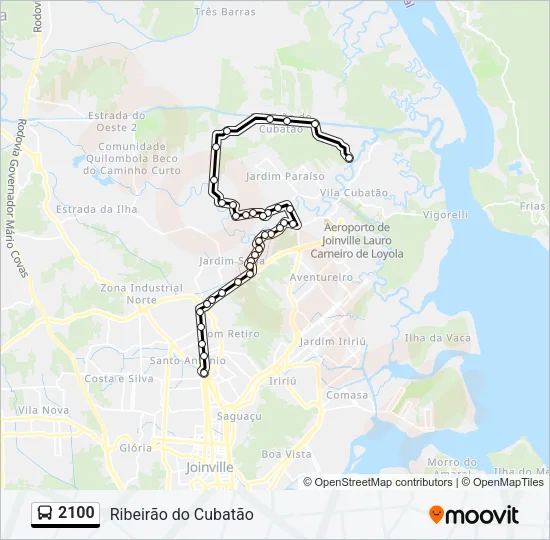2100 Bus Line Map