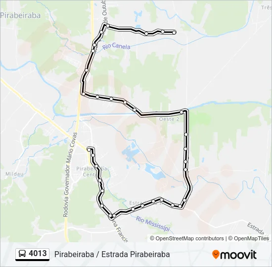 4013 Bus Line Map