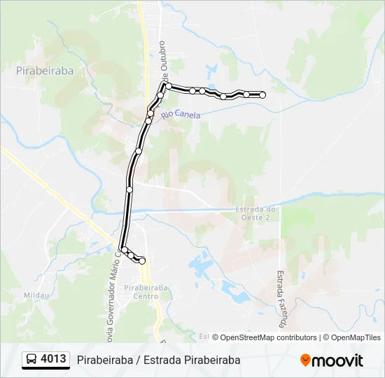 4013 Bus Line Map