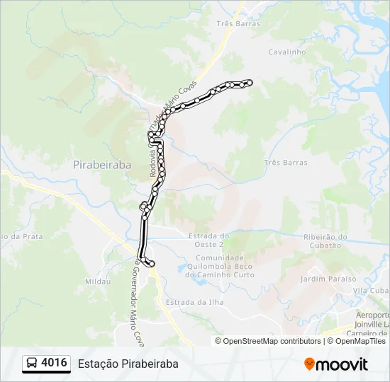 4016 Bus Line Map