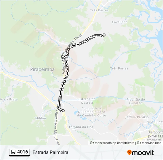 4016 Bus Line Map