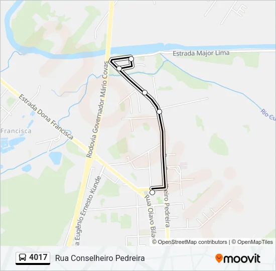 4017 Bus Line Map
