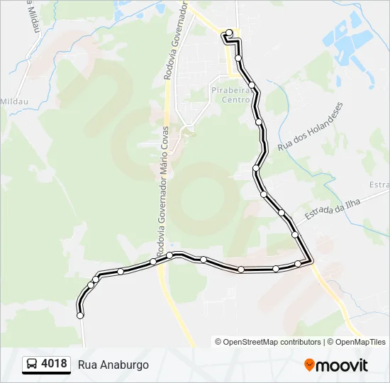 4018 Bus Line Map