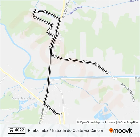 4022 Bus Line Map