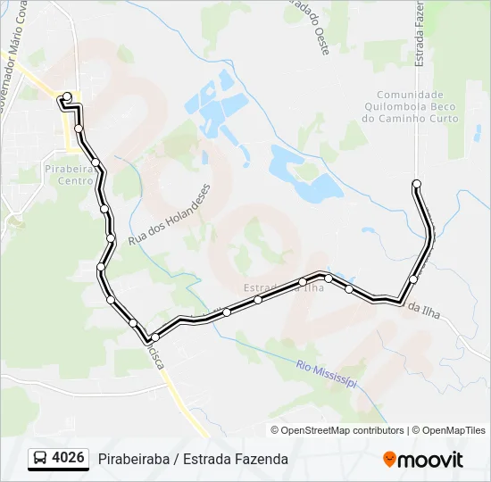 4026 Bus Line Map