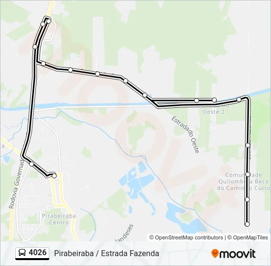 4026 Bus Line Map