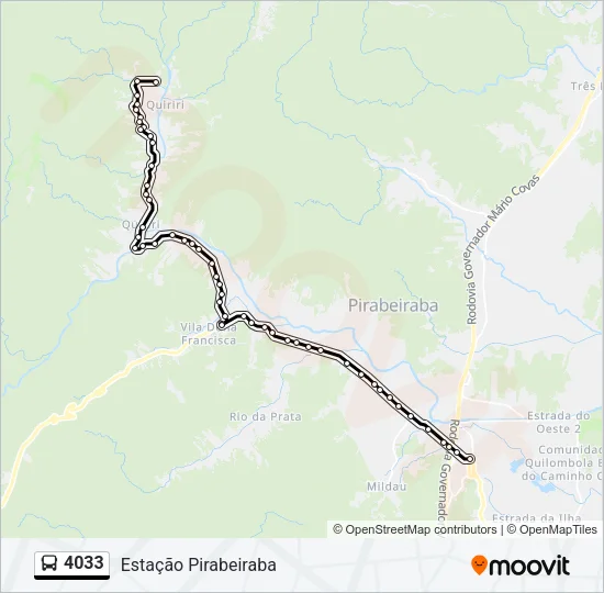 4033 Bus Line Map