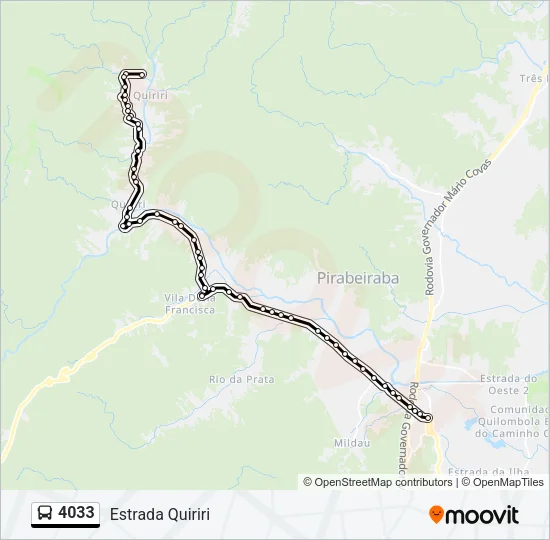 4033 Bus Line Map