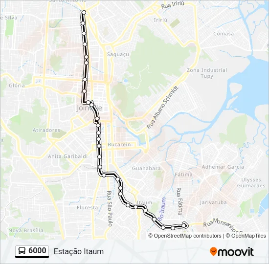 6000 Bus Line Map