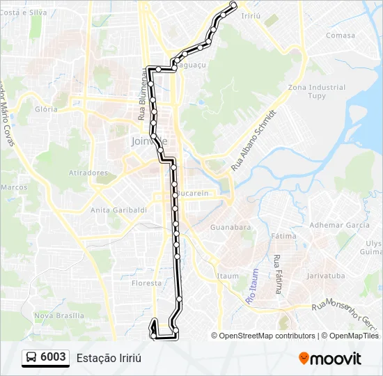 6003 Bus Line Map