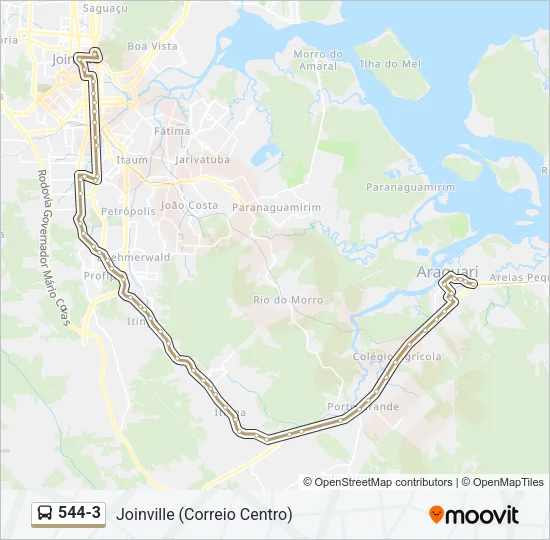 544-3 Bus Line Map