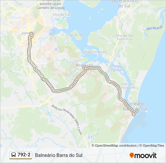792-2 Bus Line Map