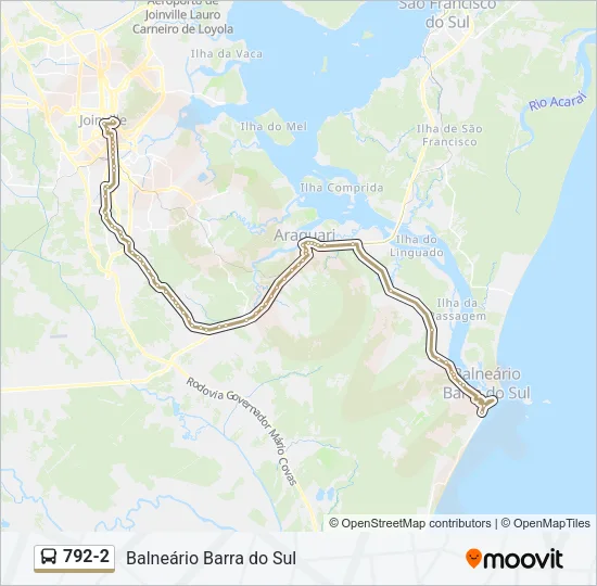 792-2 Bus Line Map
