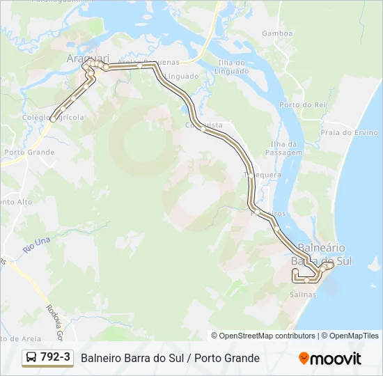 792-3 Bus Line Map