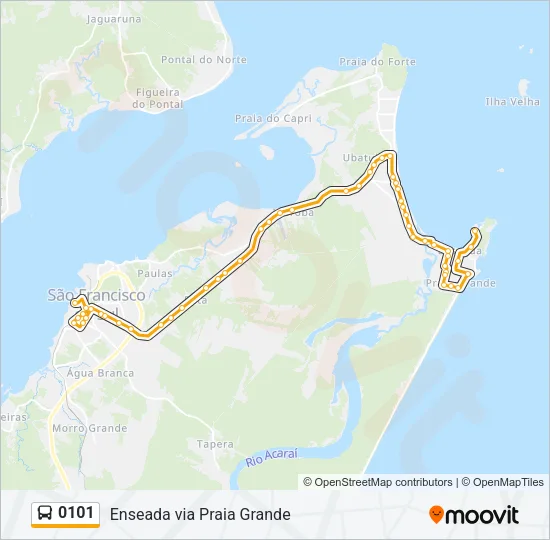 0101 Bus Line Map