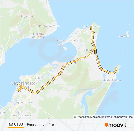 0103 Bus Line Map