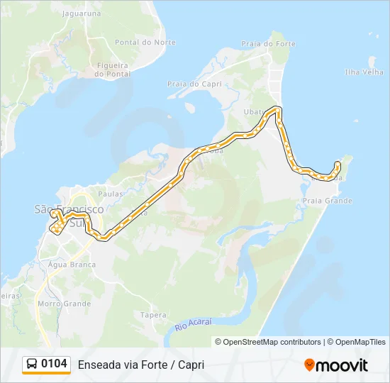 0104 Bus Line Map