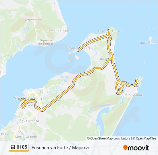 0105 Bus Line Map