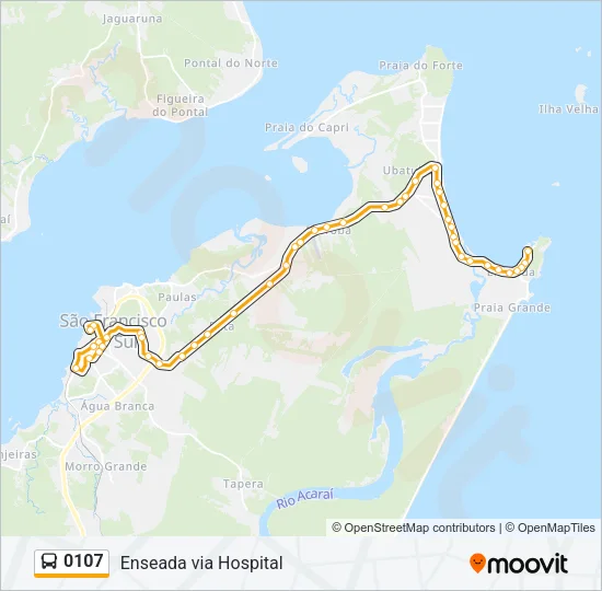 0107 Bus Line Map