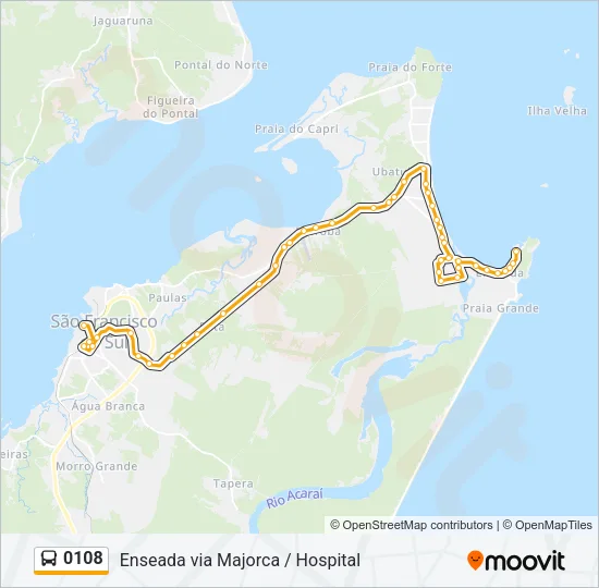 0108 Bus Line Map