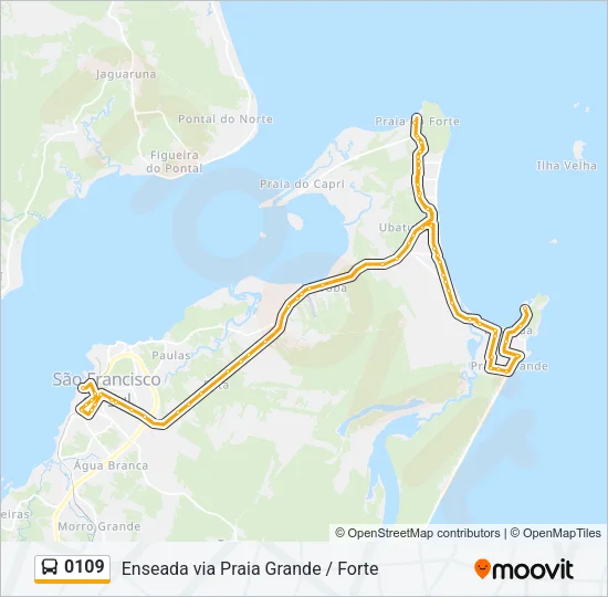 0109 Bus Line Map