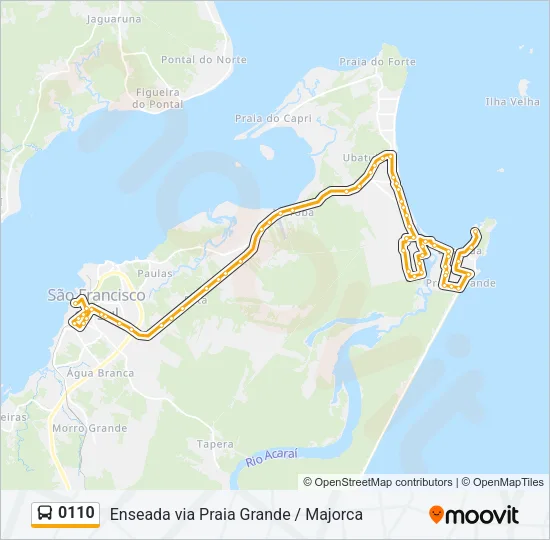 0110 Bus Line Map