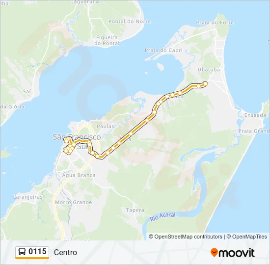 0115 Bus Line Map