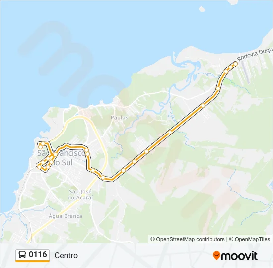 0116 Bus Line Map