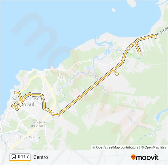 0117 Bus Line Map