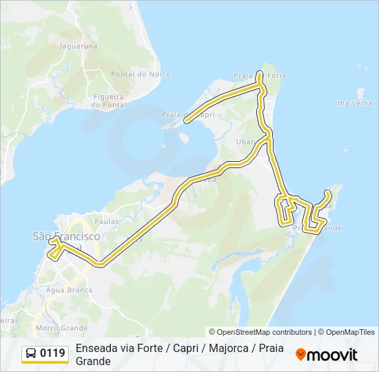 0119 Bus Line Map