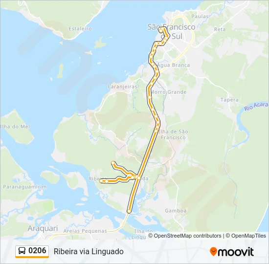 0206 Bus Line Map