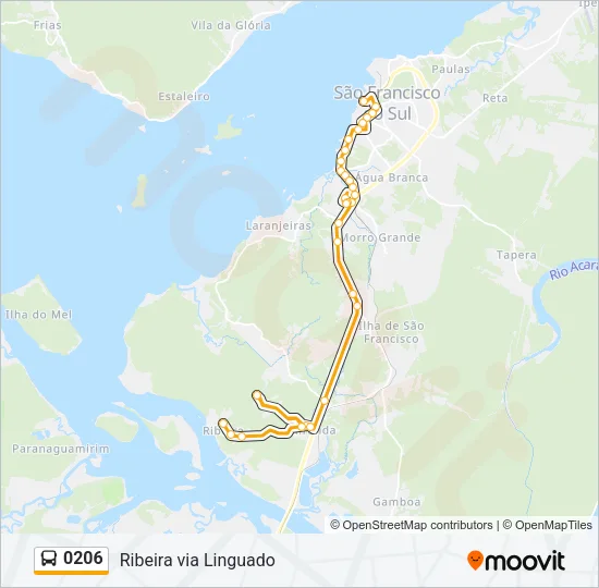 0206 Bus Line Map