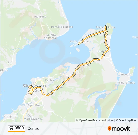 0500 Bus Line Map