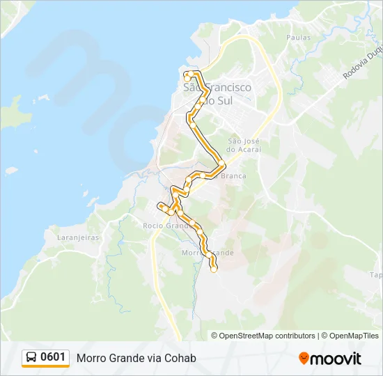 0601 Bus Line Map