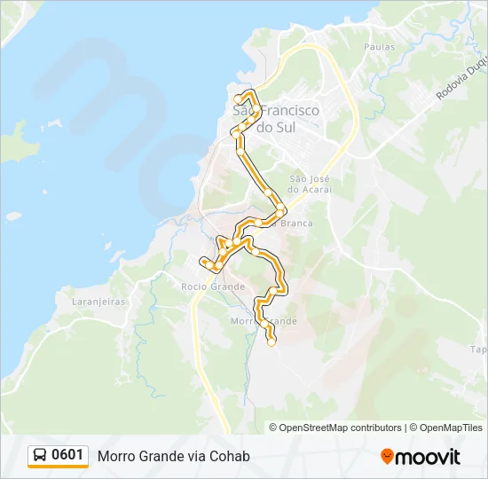 0601 Bus Line Map