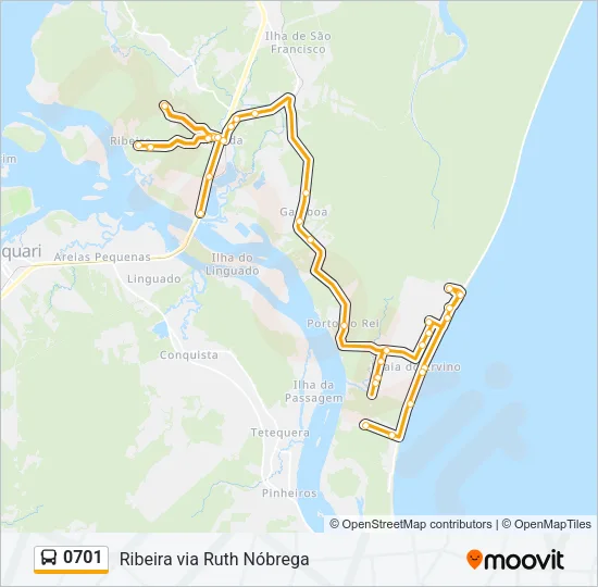 0701 Bus Line Map