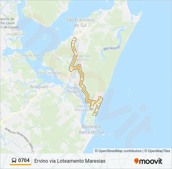 0704 Bus Line Map
