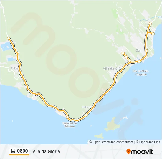 0800 Bus Line Map