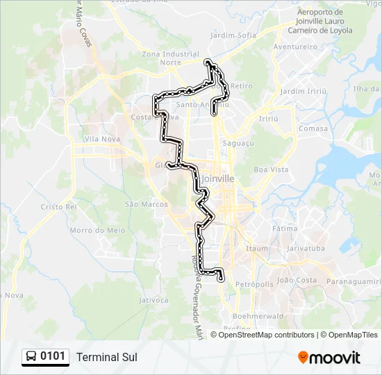 0101 Bus Line Map