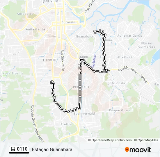 0110 Bus Line Map